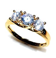 Anello Donna in Oro giallo Cubic Zirconia TRILOGY ZIRC PI S/Z 2.50 G